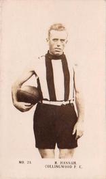 1923 Magpie Portraits of Our Leading Footballers #25 Rupe Hannah Front